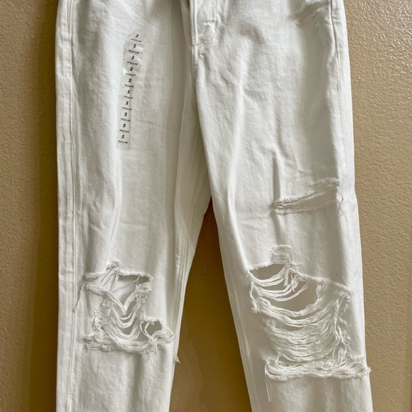 NWT Size 2 Regular 90’s Boyfriend White Washed - Picture 4 of 9